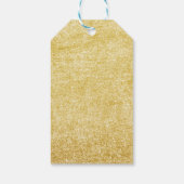 ピンクの金ゴールドクラウンプリンセス誕生日サンキューラベル ギフトタグ (裏面)