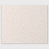 ピンクの金ゴールドクリスマスタイポグラフィパターン#36 ID1009 ラッピングペーパー (フラット)