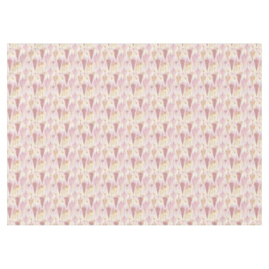 ピンクの金ゴールドクリスマストナカイのパターン#13 ID1009 テーブルクロス (正面(横))