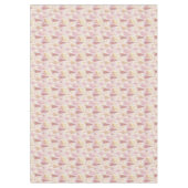 ピンクの金ゴールドクリスマストナカイのパターン#13 ID1009 テーブルクロス (正面)