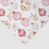 ピンクの金ゴールドクリスマスヴィンテージオーナメント 薄葉紙 (詳細)