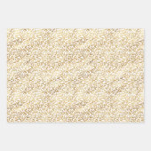 ピンクの金ゴールドグラデーションヒョウ印刷 ラッピングペーパーシート (正面2)