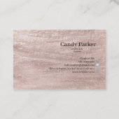 ピンクの金ゴールドグリッター大理石の背景ベクトル 名刺 (裏面)