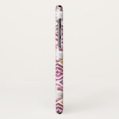 ピンクの金ゴールドスタイリッシュダイヤモンドタイル Case-Mate iPhoneケース (裏面/左)