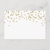 ピンクの金ゴールドティール(緑がかった色)フローラ子猫ブックベビー囲い エンクロージャーカード (裏面)