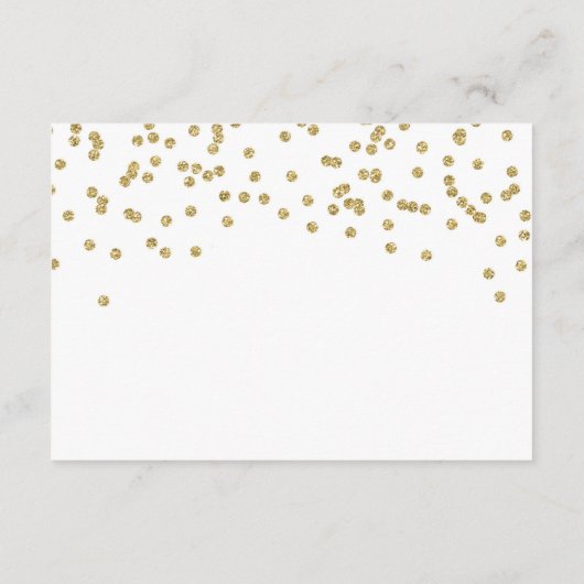 ピンクの金ゴールドティール（緑がかった色）フローラ子猫ブックベビー囲い エンクロージャーカード (裏面)