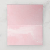 ピンクの金ゴールドハートのバレンタインデーかわいい プレイスカード (内部開封)