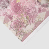 ピンクの金ゴールドハーレクインハートクラウンフローラデコページ 薄葉紙 (詳細)