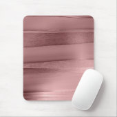 ピンクの金ゴールドバラリボンテクスチャメタリックスタイリッシュ マウスパッド (マウス)