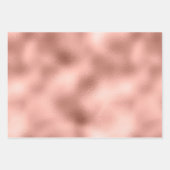 ピンクの金ゴールドヒョウのプリントスパークル ラッピングペーパーシート (正面3)