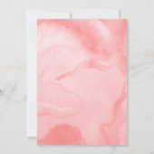 ピンクの金ゴールドフェアリータールブライド女戦士ランチョン招待状 (裏面)