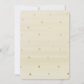 ピンクの金ゴールドフローラエレガントブライダルシャワーへの招待 招待状 (裏面)