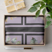 ピンクの金ゴールドライン付きバラタイルの切り離し 薄葉紙 (ギフト)