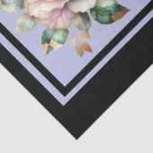 ピンクの金ゴールドライン付きバラタイルの切り離し 薄葉紙 (詳細)