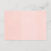 ピンクの金ゴールド女の子クリスマスツリーの本ベビーEnclo エンクロージャーカード (裏面)