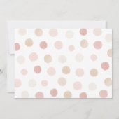 ピンクの金ゴールド水色ポプシクルガールバースデーパーティー 招待状 (裏面)