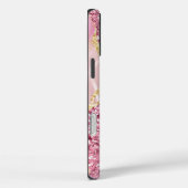 ピンクの金ゴールド瑪瑙の大理石名スクリプト Case-Mate iPhoneケース (裏面 / 右)
