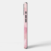 ピンクの金ゴールド瑪瑙の大理石名スクリプト Case-Mate iPhoneケース (裏面 / 左)
