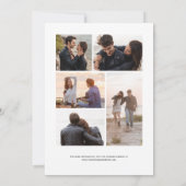 ピンクの金ゴールド瑪瑙5 – 写真日付を保存 セーブザデート (裏面)