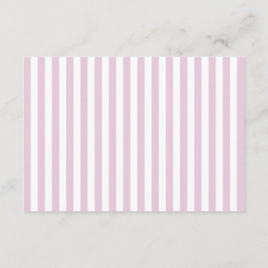 ピンクの金ゴールド赤ちゃんシャワー本のカードを持って来る女の子 エンクロージャーカード (裏面)