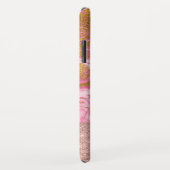 ピンクの金ゴールド金ゴールドグリッターとスパークルマーブル Case-Mate iPhoneケース (裏面/右)