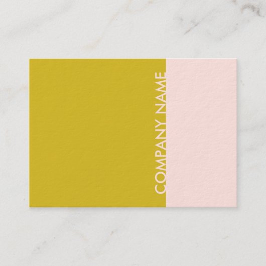 ピンクの金ゴールド モダン 名刺 (正面)