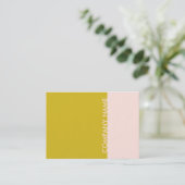 ピンクの金ゴールド モダン 名刺 (スタンド正面)