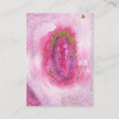 ピンクの金箔瑪瑙 結婚式の宿泊カード エンクロージャーカード (裏面)