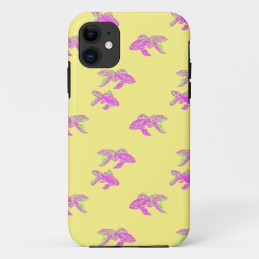 ピンクの金魚の柄 Case-Mate iPhoneケース (裏面)