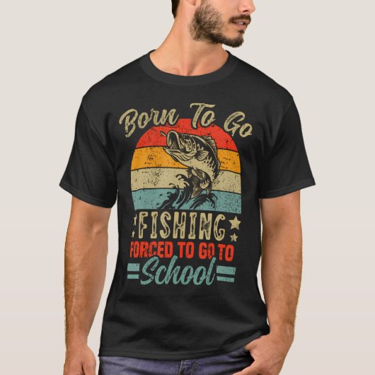 ピンクの釣りサイン Tシャツ (正面)