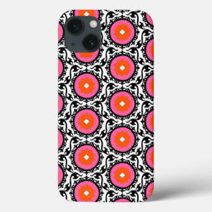 ピンクの鈴谷模様 iPhone 13ケース