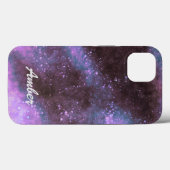 ピンクの銀河のスパークル 抽象画 オリジナルデザイン Case-Mate iPhoneケース (裏面 (横))