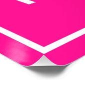 ピンクの長方形のビジネスブランド光沢ポスター ポスター (コーナー)