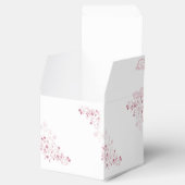 ピンクの開花つる植物結婚式の引き出物ボックス フェイバーボックス (オープン)