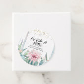 ピンクの開花サボテン彼女ポップ・アートのがポップラベル フェイバータグ (インサイチュ)