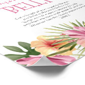 ピンクの開花フローラママのベリーゲームの大きさ ポスター (角)