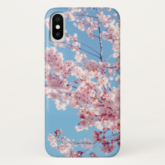 ピンクの開花日本のさくらんぼ Case-Mate iPhoneケース (裏面)