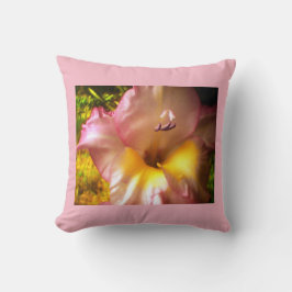 ピンクの開花紫色のウィスカー装飾用クッション クッション