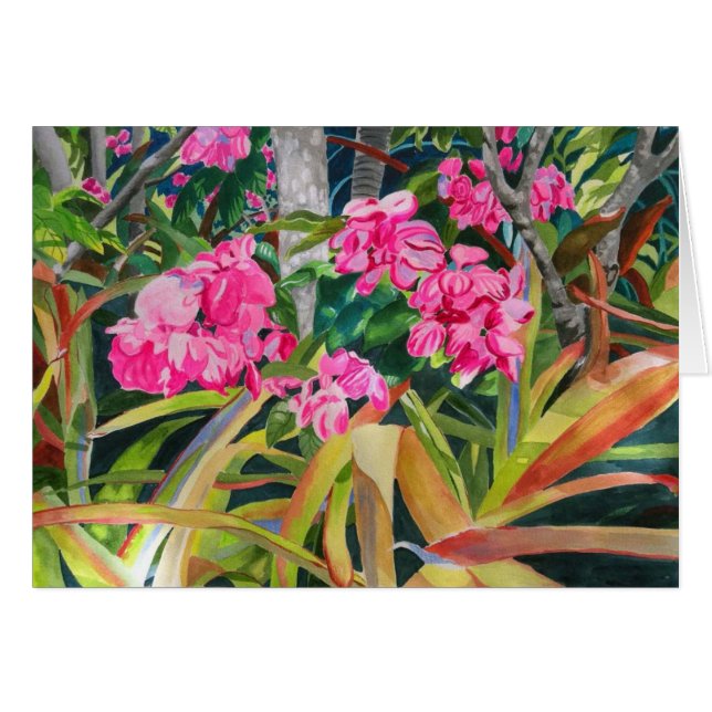 ピンクの開花 (正面横)