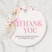 ピンクの間抜けガチョウの赤ちゃん フェイバータグ (正面)