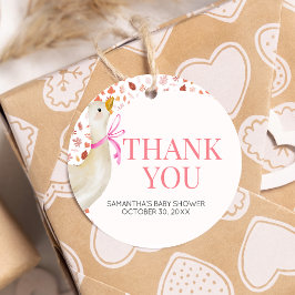 ピンクの間抜けガチョウの赤ちゃん フェイバータグ