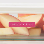 ピンクの防水名ラベル学校保育園 ラベル (貼付)