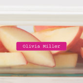 ピンクの防水名ラベル学校保育園 ラベル (貼付)