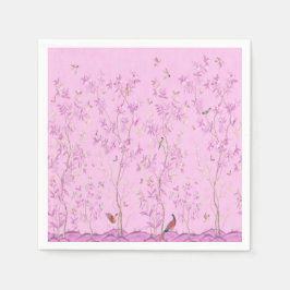 ピンクの陳腐なデコページ スタンダードカクテルナプキン