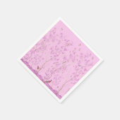 ピンクの陳腐なデコページ スタンダードカクテルナプキン (角)