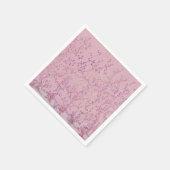 ピンクの陳腐なデコページ スタンダードカクテルナプキン (角)