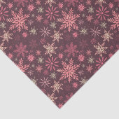 ピンクの雪の結晶クリスマス 薄葉紙 (詳細)