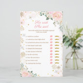 ピンクの雪の結晶フローラ彼は彼女はゲームカードと言った (スタンド正面)