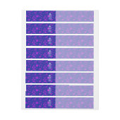 ピンクの雪保片CALMとあなたのクリエイティブ文字 ラップアラウンド宛名ラベル (シート)