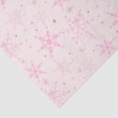 ピンクの雪片ピンクのクリスマス 薄葉紙 (詳細)